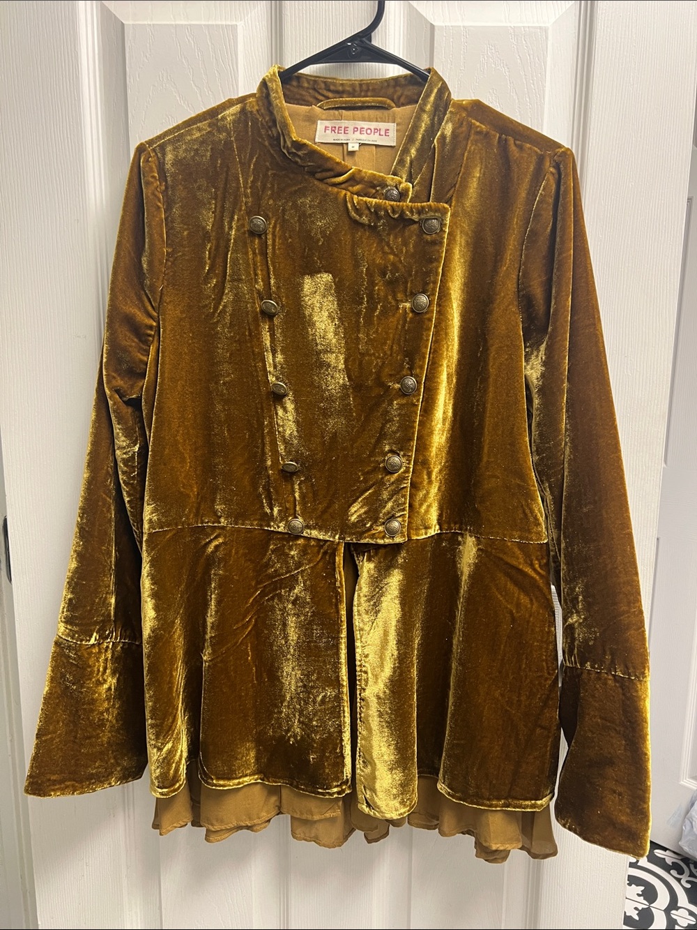 Free People Faye Velvet Jacket